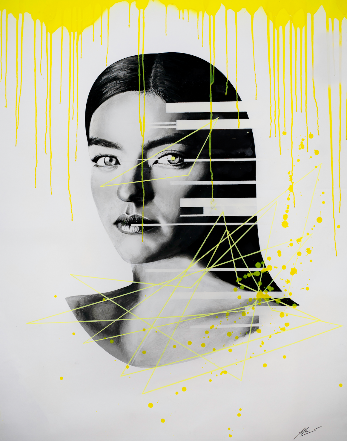 "Conscious Mind" White Series Poster