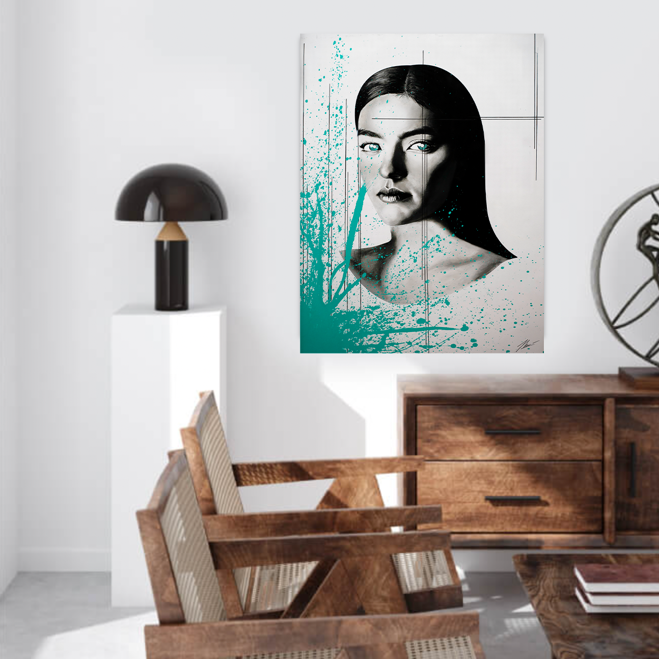 "Conscious Mind" White Series Poster